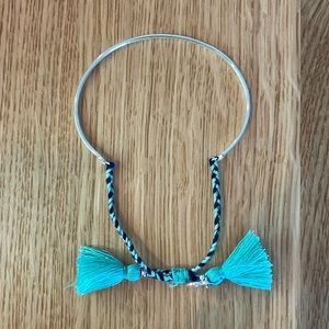 Stella & Dot Braided Silver Bangle